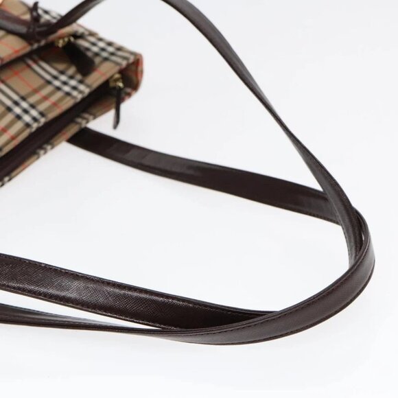 BURBERRY Nova Check Tote Bag Canvas Beige Auth am6828AV - Picture 8 of 15